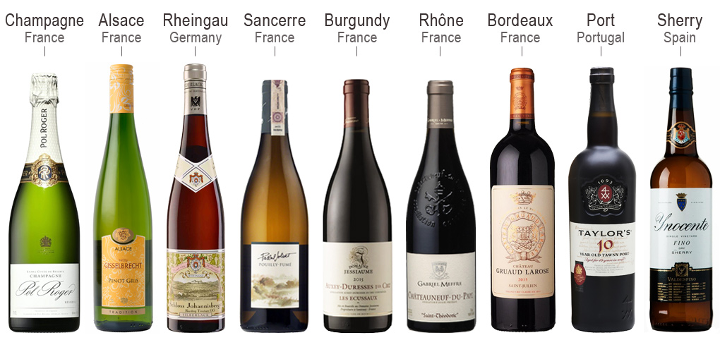 A Visual Guide to All the Different Shapes and Sizes of Wine Bottles