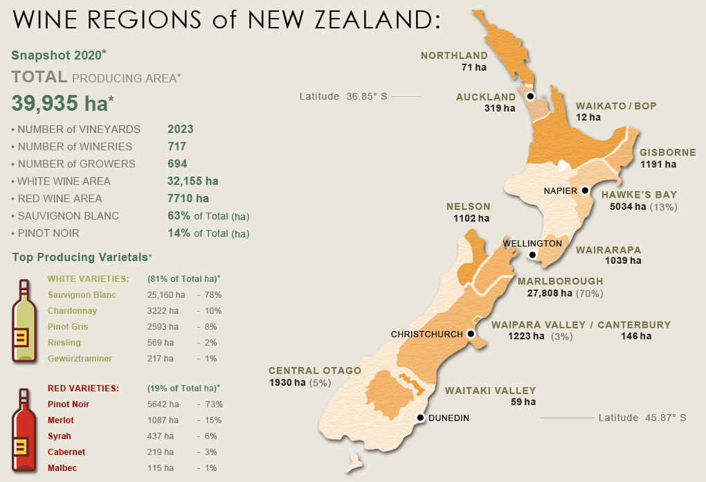 new zealand wine maps